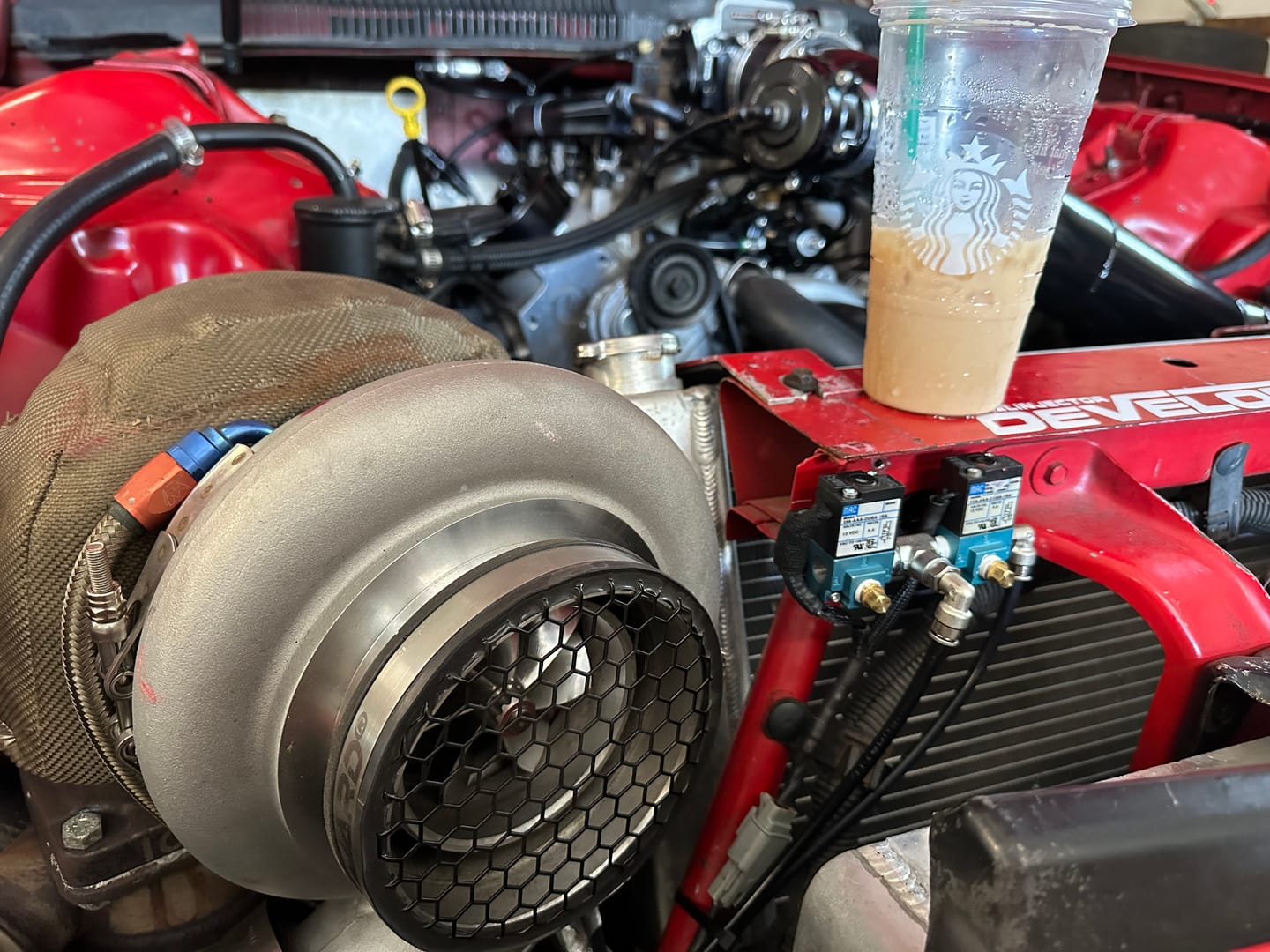 Customer photo review of MAC Valve (Holley CO2 Boost Control Solenoid) Straight Solenoid Mounting Bracket 21-10006