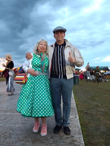 Paul J. review of Men's Full Button Striped Polo - Black image 1 out of 2