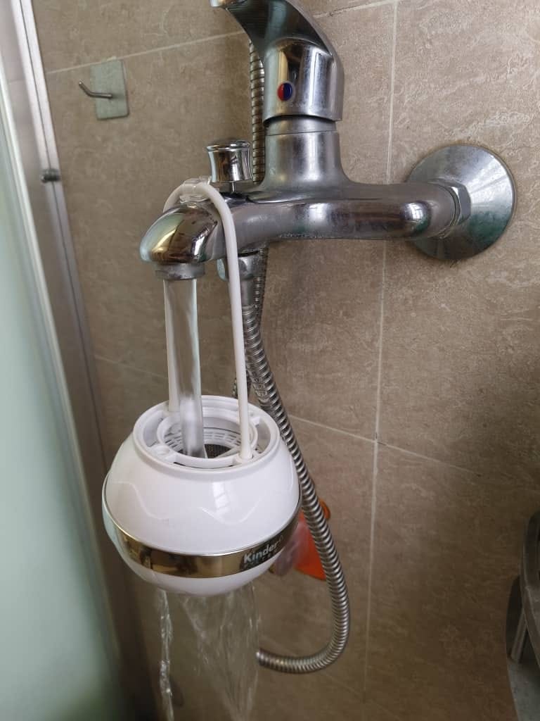 Customer photo review of Skincare Bath Filter by Kinder Filter