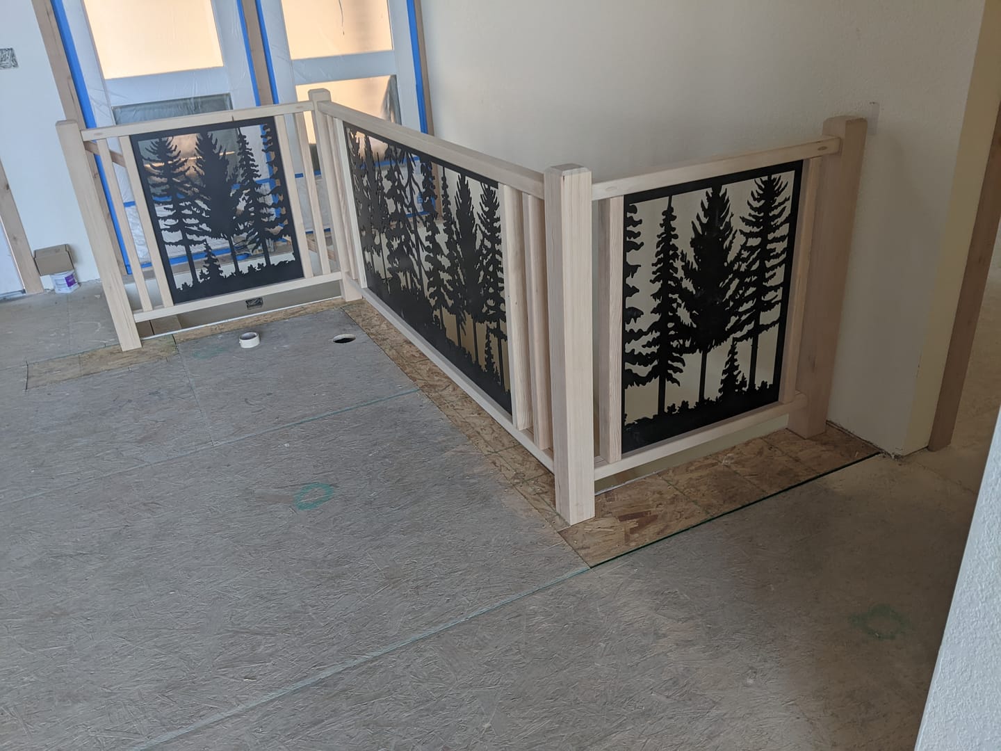 Customer photo review of Forest Landscape Railing Panel Insert