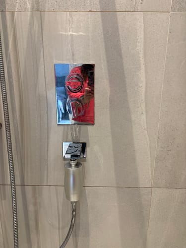 Customer photo review of The Gaia Shower Filter
