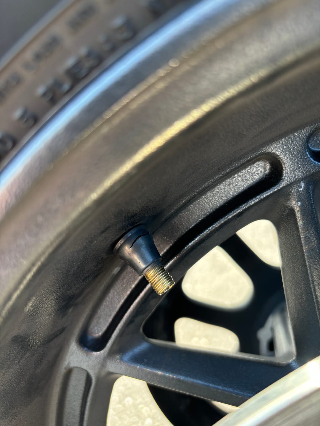Customer photo review of Tirecockz Prank Dick Shaped Valve Stem Caps