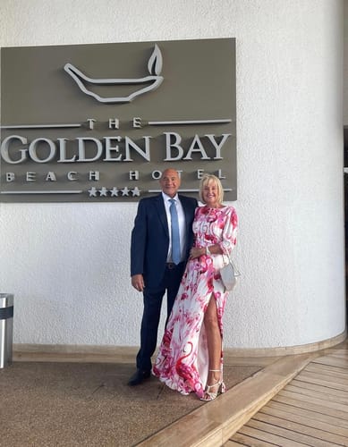 Customer photo review of Thea Maxi Dress Flamingo Fancy