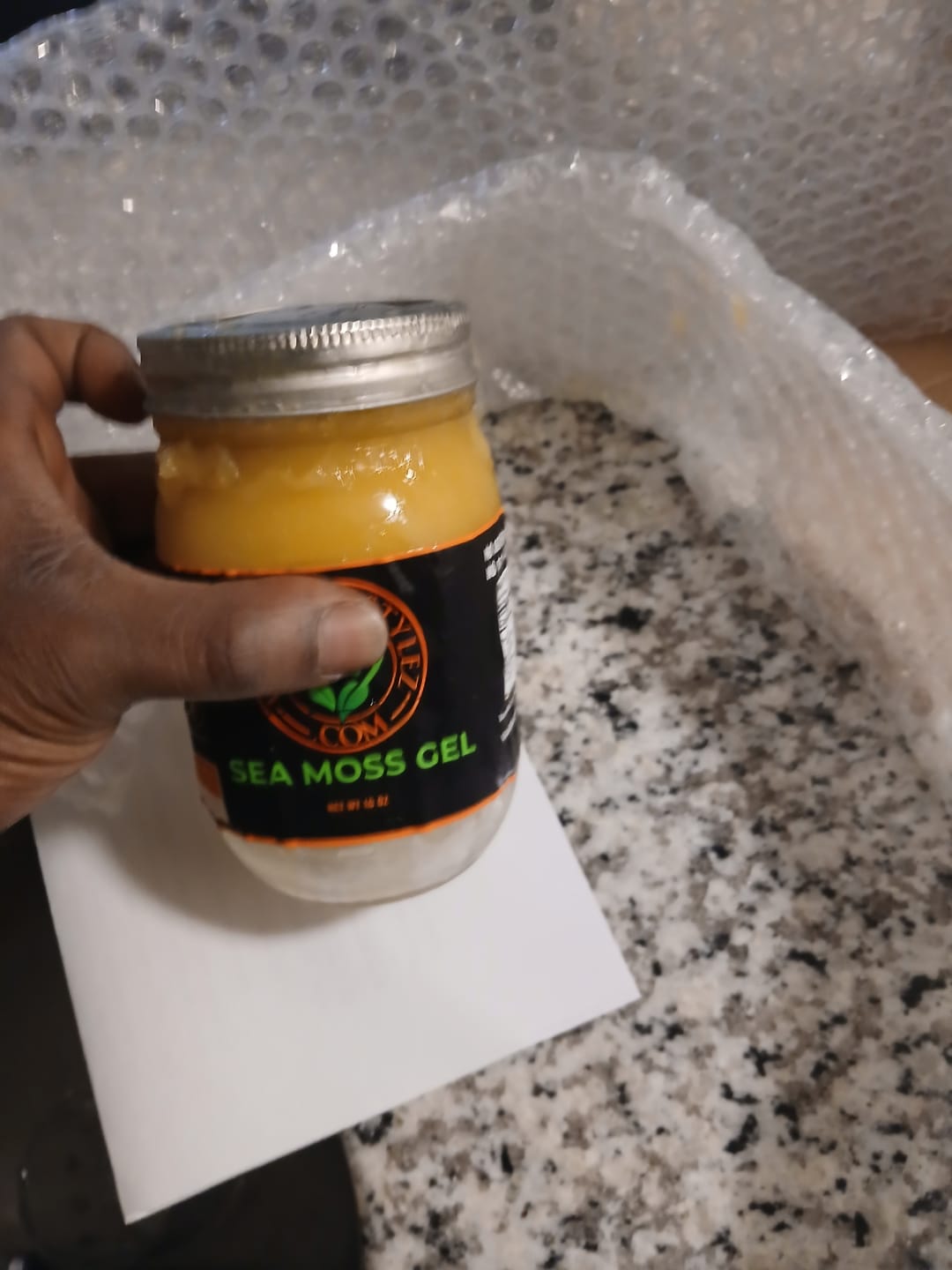 Customer photo review of SUPERMAN BLEND (Sea Moss/Ginseng/Tongkat Ali/Horny goatweed/Maca root/Lion's mane/Burdock root/Bladderwrack/Ashwagandha/Yellow doc)💪🏿🍆