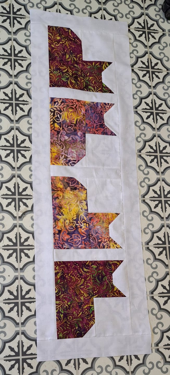 Customer photo review of Remnant Batik Fabric 100% Cotton Bundle (100g or 250g)