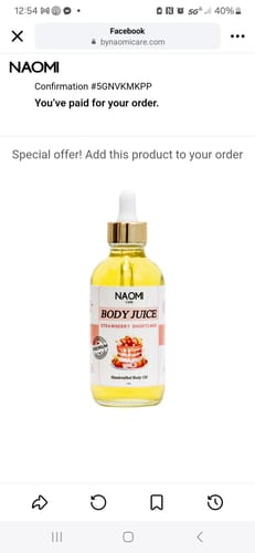 Customer photo review of BOGO Pheremone Body Juice Oil
