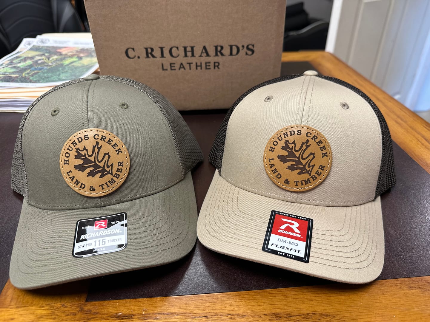 Customer photo review of Richardson 111 Unstructured Leather Patch Hat