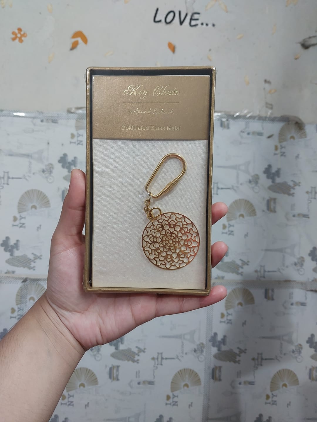 Customer photo review of Keychain Amer - Goldplated