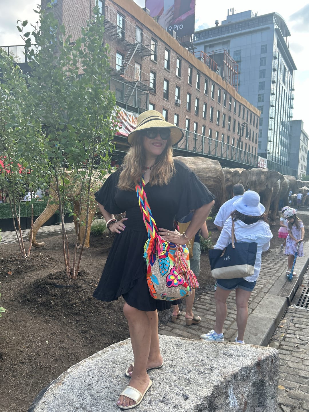 Customer photo review of Colorfull Peacock Wayuu Mochila Bag