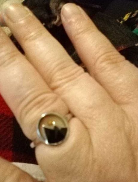 Customer photo review of Move Mountains - Stainless Steel Ring