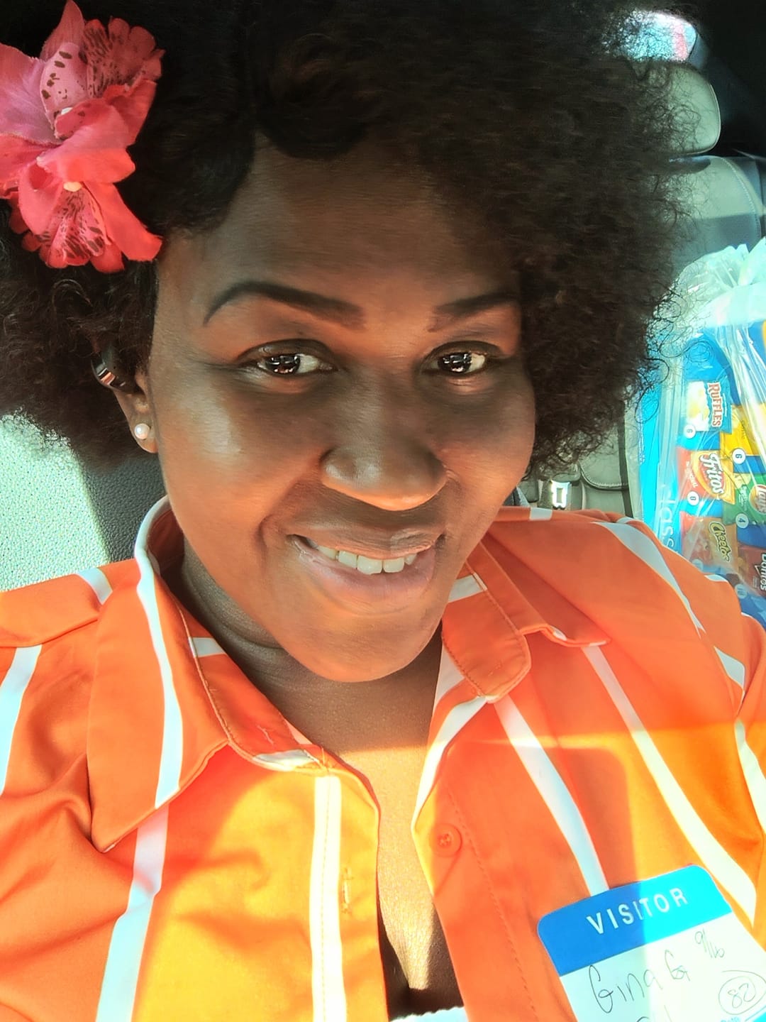 Customer photo review of Outre The Daily Wig 100% Human Hair Lace Wig - NATURAL AFRO