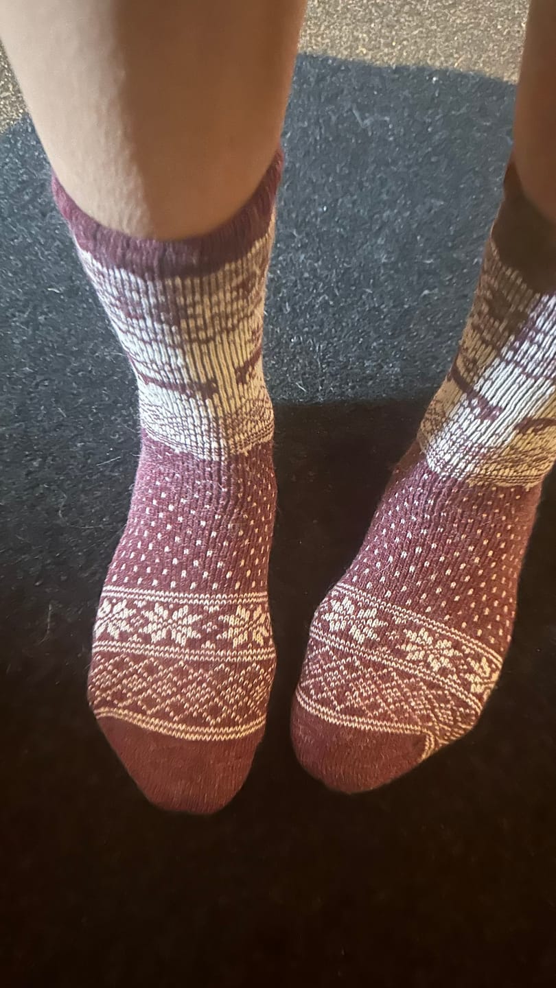 Customer photo review of Alpaka-& Merino Norweger-Socken