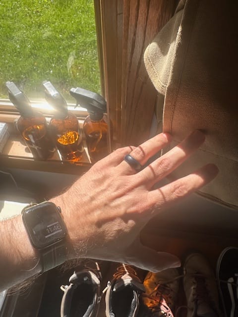 Customer photo review of Silicone Rings in Solid Color
