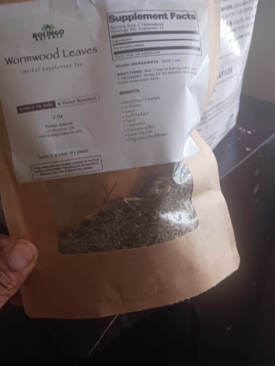 Customer photo review of WORMWOOD LEAVES