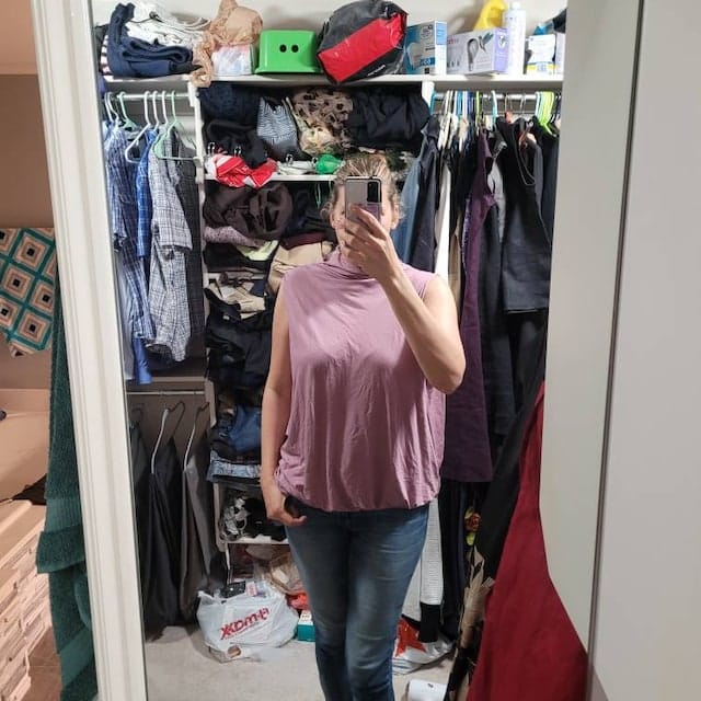 Customer photo review of Japanese-Inspired Black Sleeveless Summer Top for Women