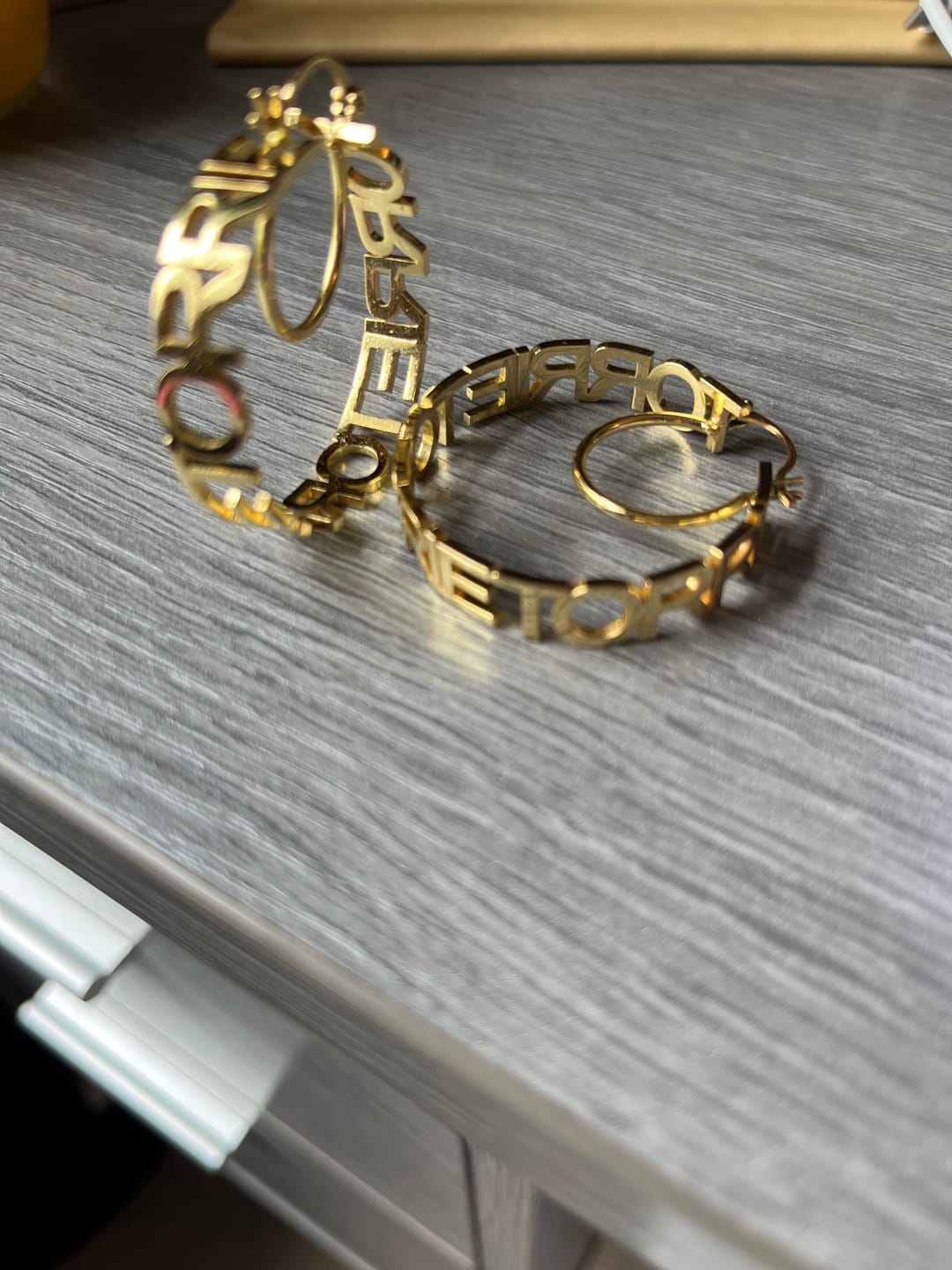 Customer photo review of Personalized Ankle Bracelet