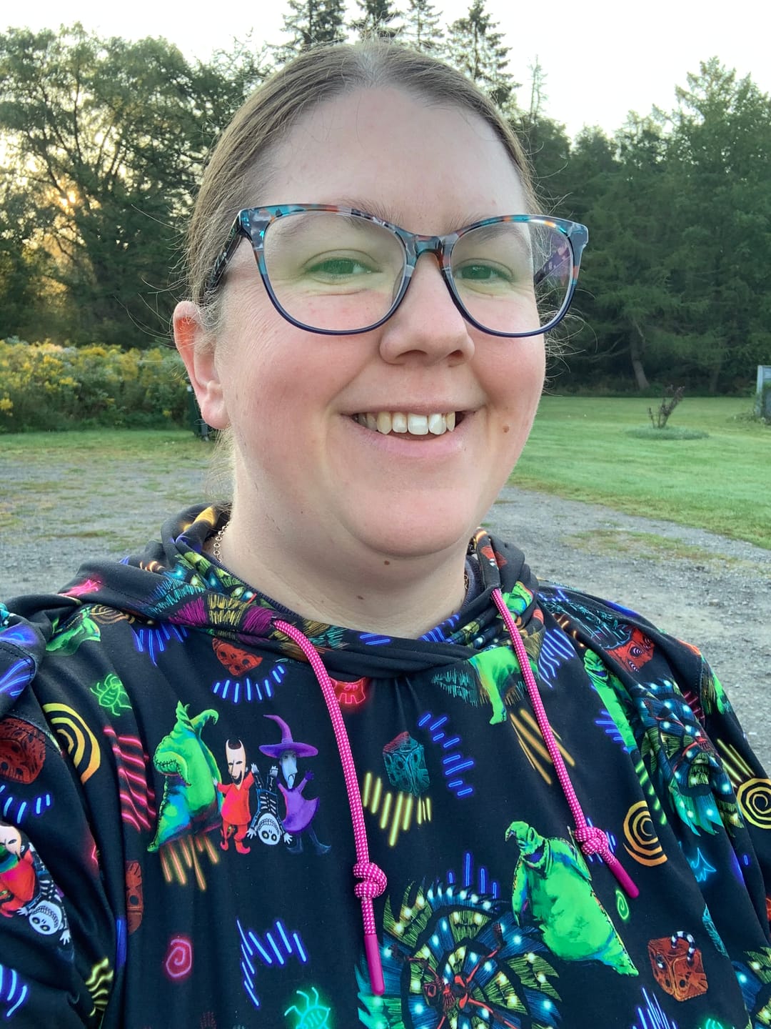 Customer photo review of Disney Tim Burton's Nightmare Before Christmas "Oogie's Turn to Boogie" – Performance Hoodie