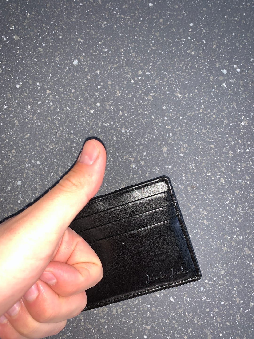 Customer photo review of Flap Boy Slim Vegan - Magic Wallet without Coin Pocket