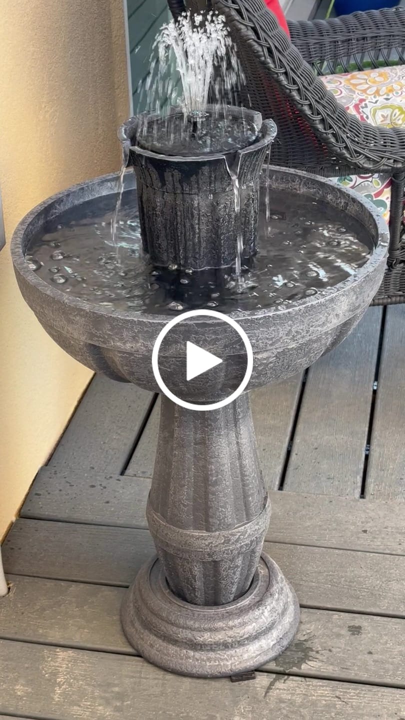 Customer video review of Bari 5-In-1 Cordless Fluted Fountain