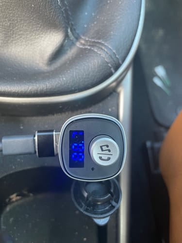 Customer photo review of Wegman Bluetooth FM Transmitter - Bluetooth carkit - Zilver