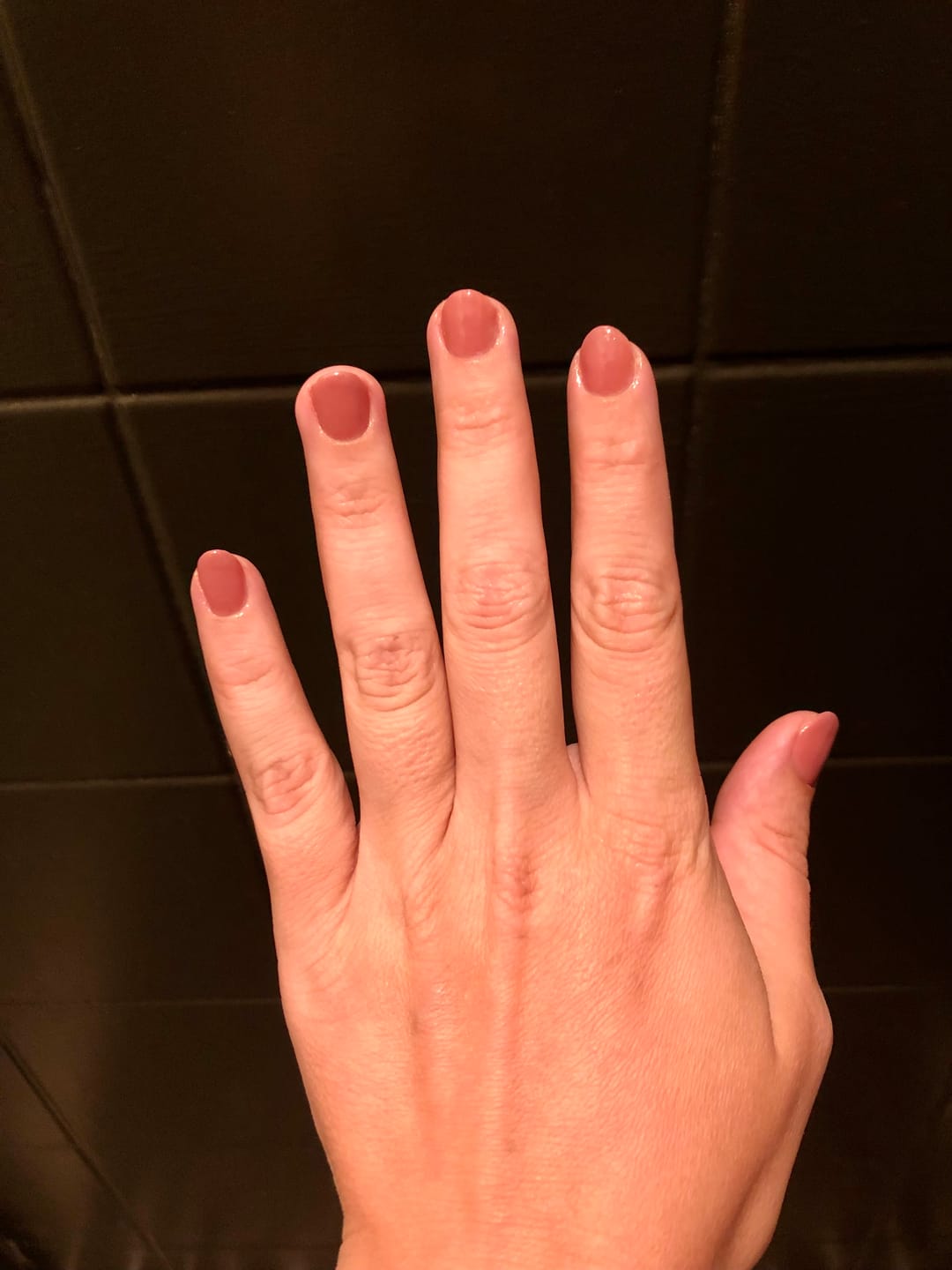 Customer photo review of Auburn Umber Dipping Powder