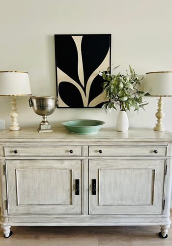 Customer photo review of Botanical Ink Abstract Canvas Art