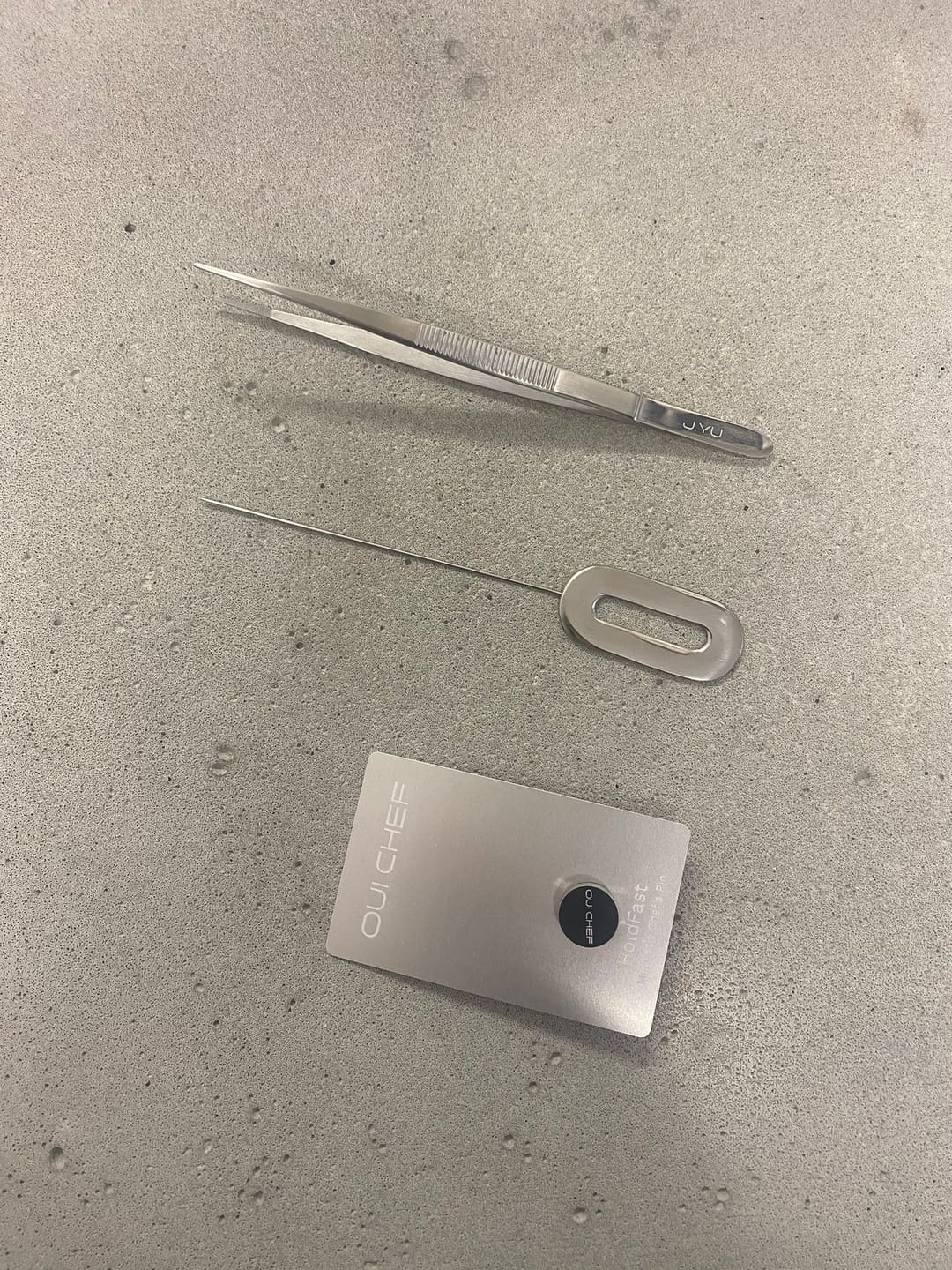 Customer photo review of Small Straight SuperFine Tweezers & Holdfast Magnetic Pin Bundle