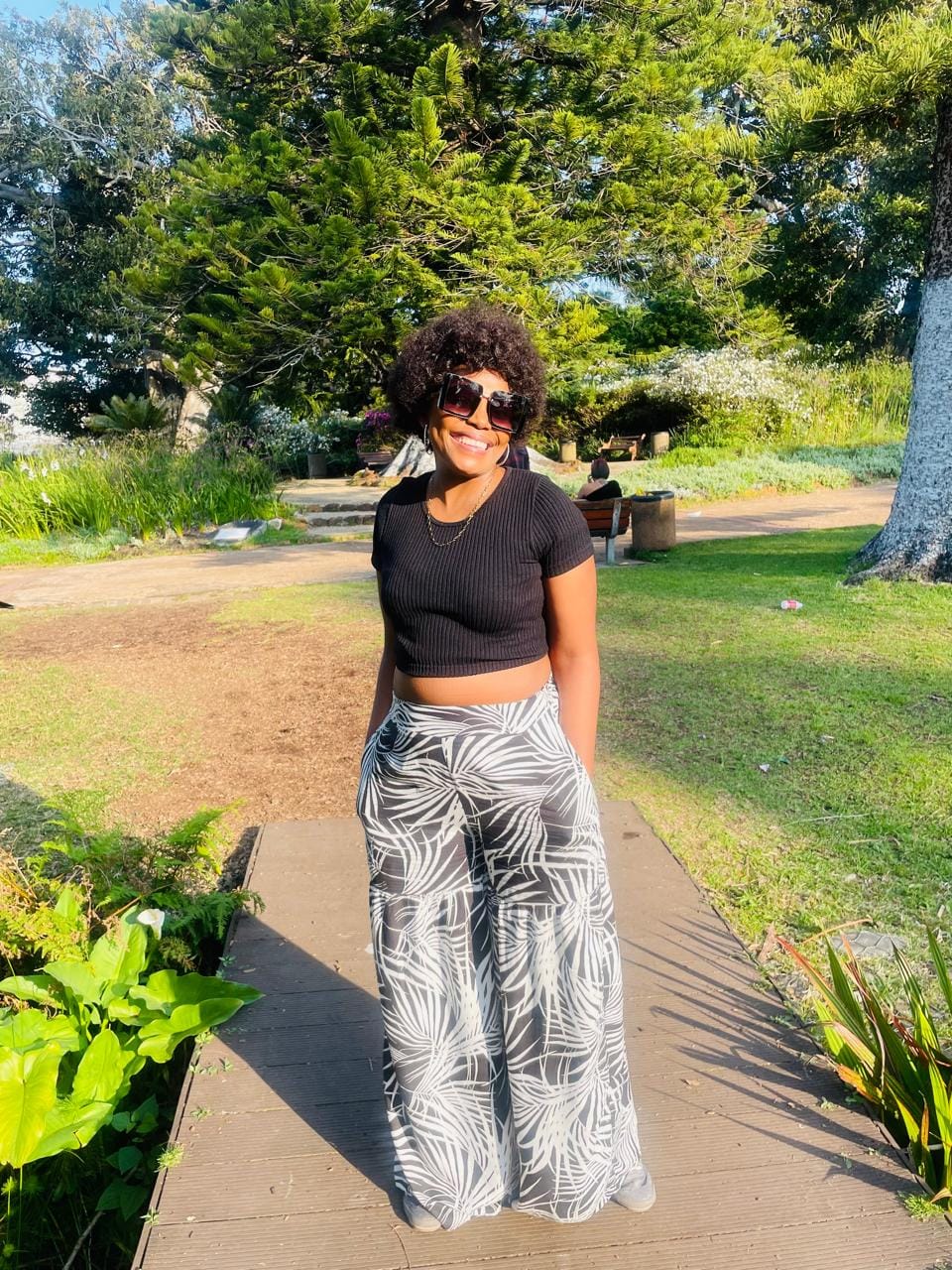 Customer photo review of Brazilian Curly Afro full Cap 8"