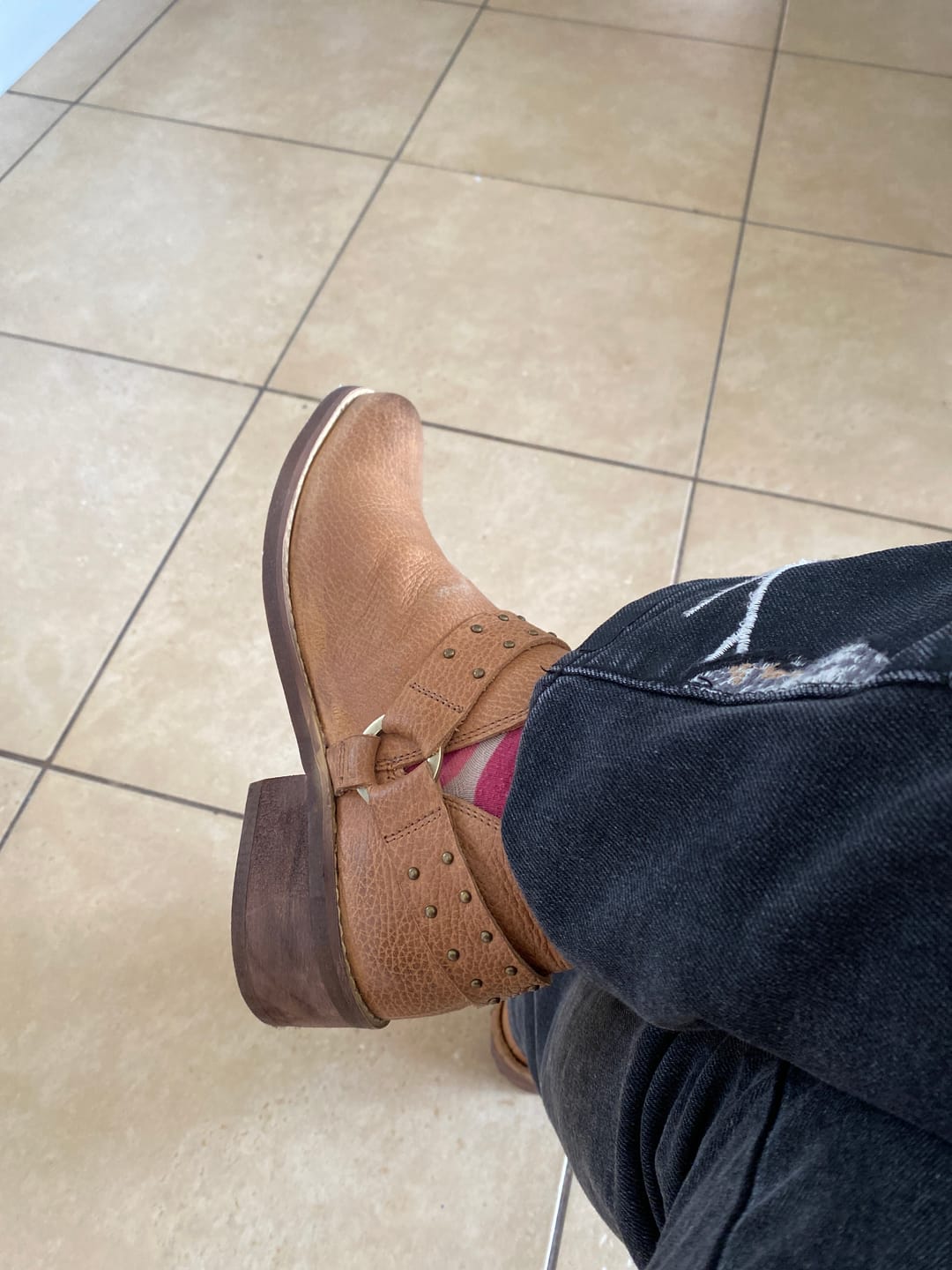 Customer photo review of Botin Mujer / Nido Camel