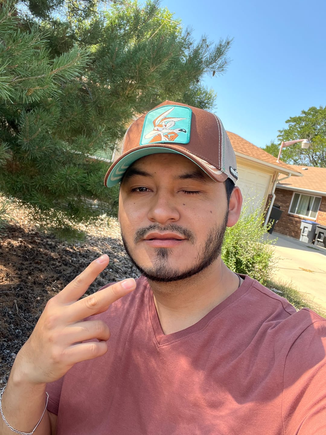 Customer photo review of OVERLORD X Looney Tunes: Wile E. Coyote Trucker Cap