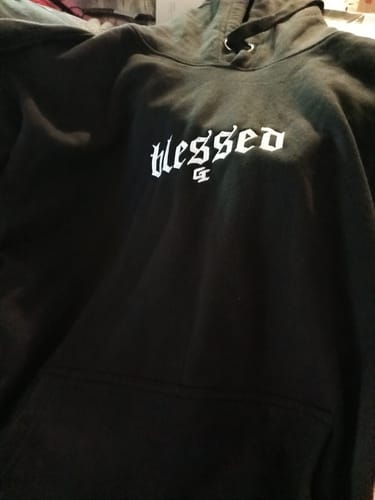 Customer photo review of [Limited Edition] 'Blessed' Relax Hoodie (Embroidered)