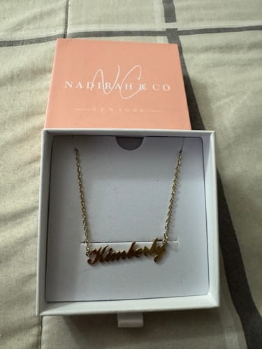 Customer photo review of Personalized Name Necklace