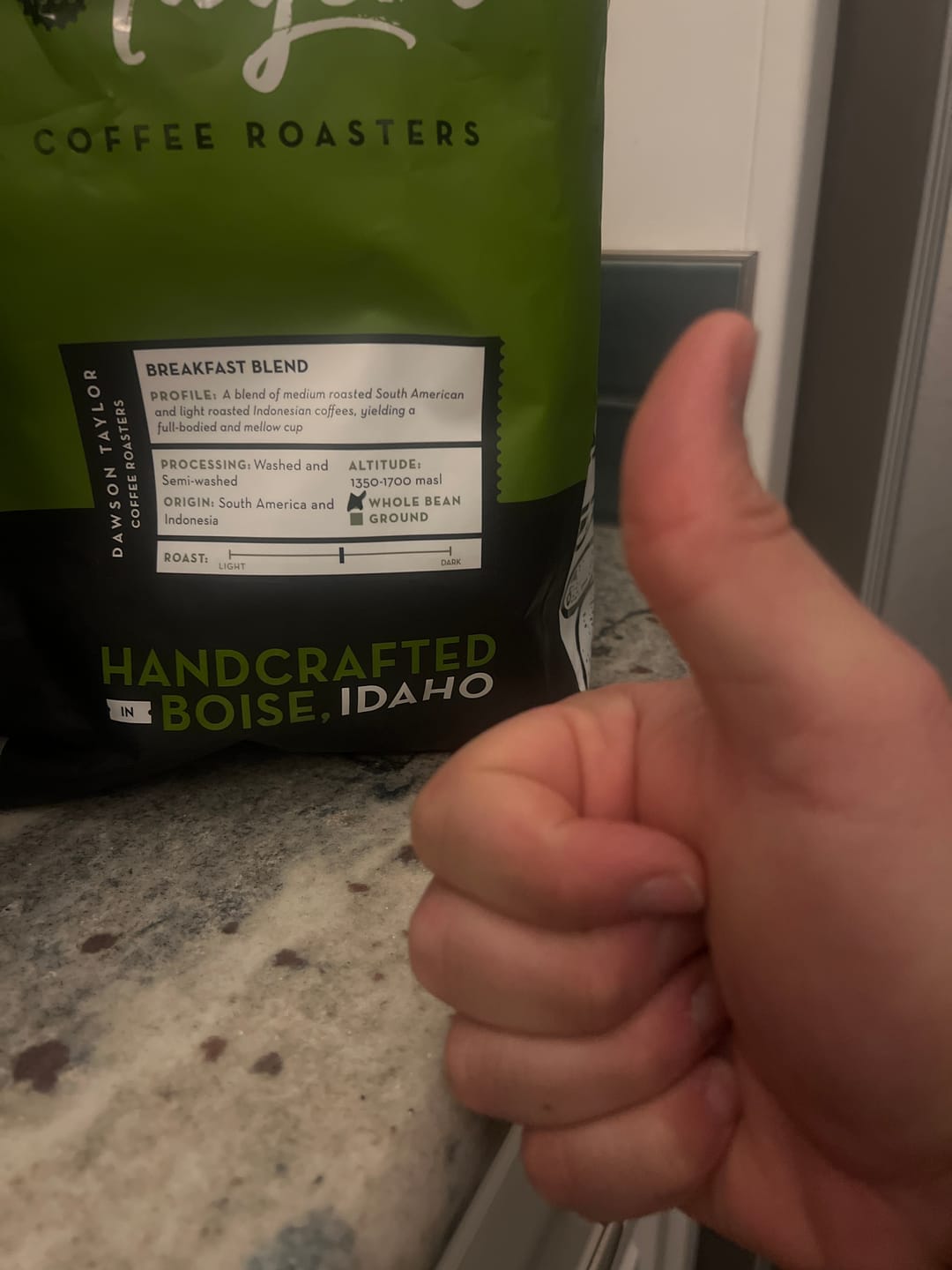 Customer photo review of Breakfast Blend