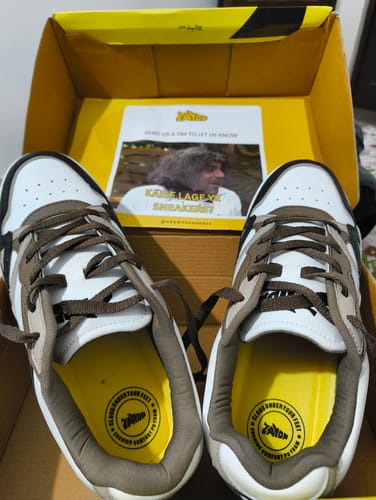 Customer photo review of XANDER Brown Black Men's casual sneaker