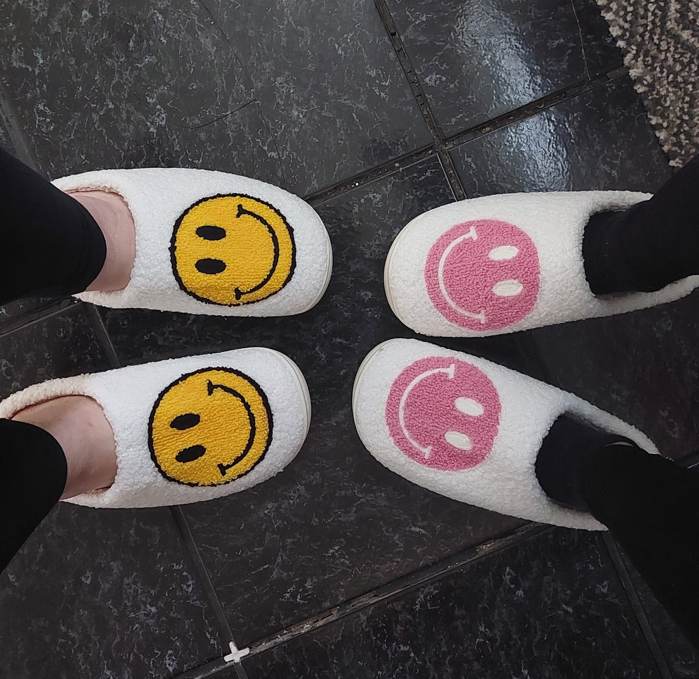 Customer photo review of Happy Face Slippers