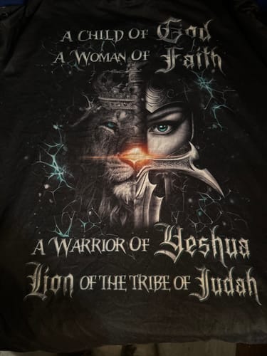 Customer photo review of A Child Of God A Woman Of Faith Women's All Over Print Shirt - Yhdu0907243