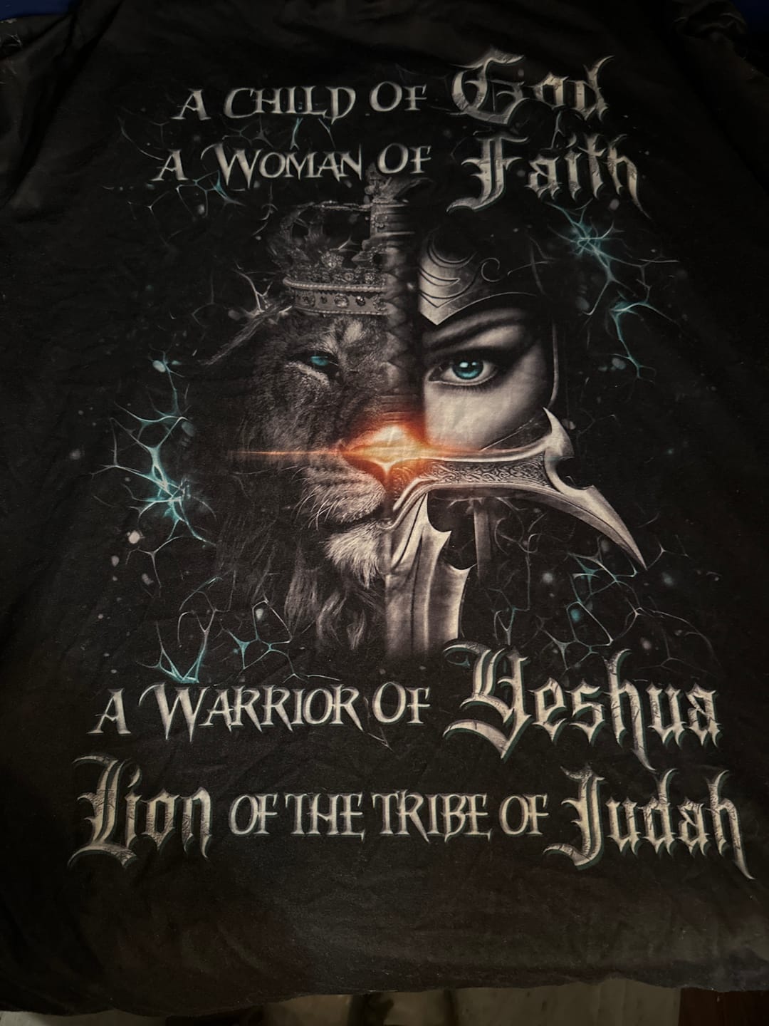 Customer photo review of A Child Of God A Woman Of Faith Women's All Over Print Shirt - Yhdu0907243