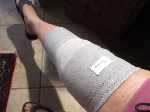 Customer photo review of Premium Bamboo Knee Sleeve (Single)