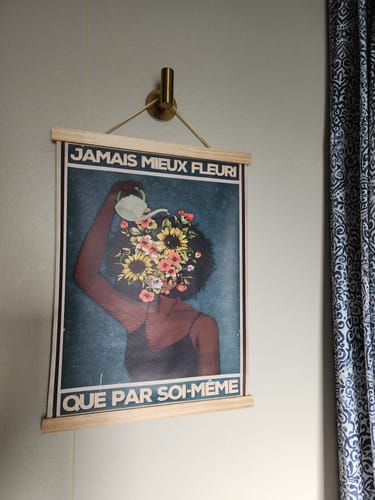 Customer photo review of Toile - Jamais mieux fleuri que par soi-même