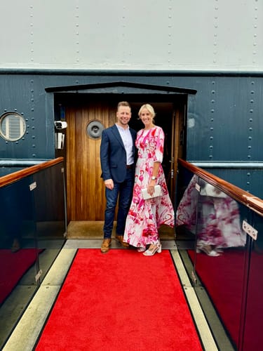 Customer photo review of Thea Maxi Dress Flamingo Fancy