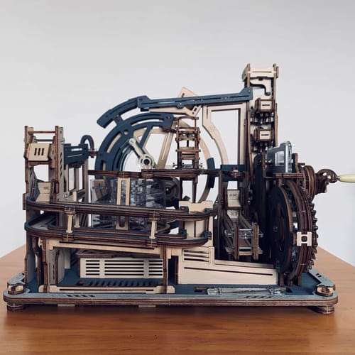 Customer photo review of Marble Spaceport Marble Run 3D Wooden Puzzle