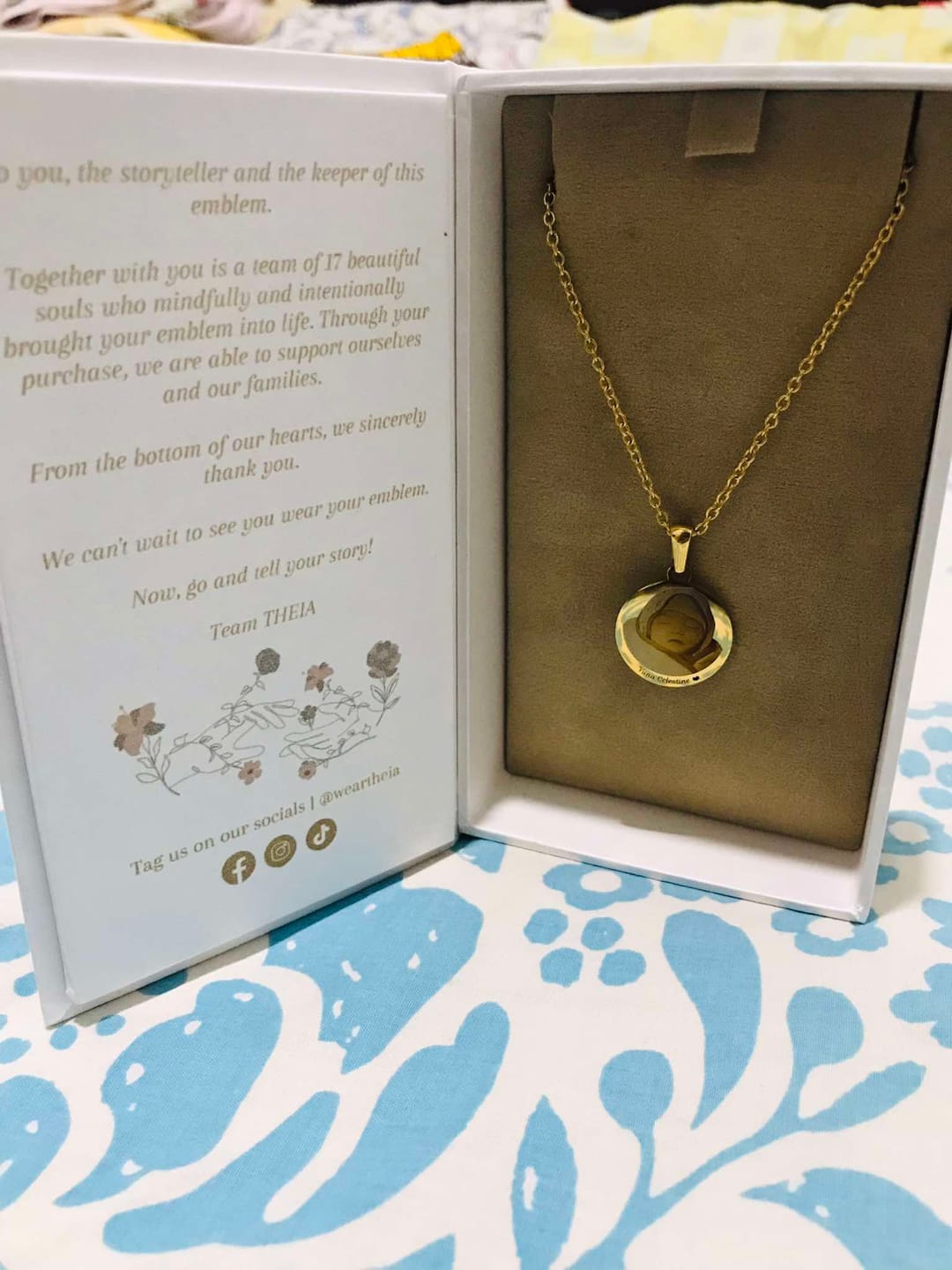 Customer photo review of Family Necklace Emblem
