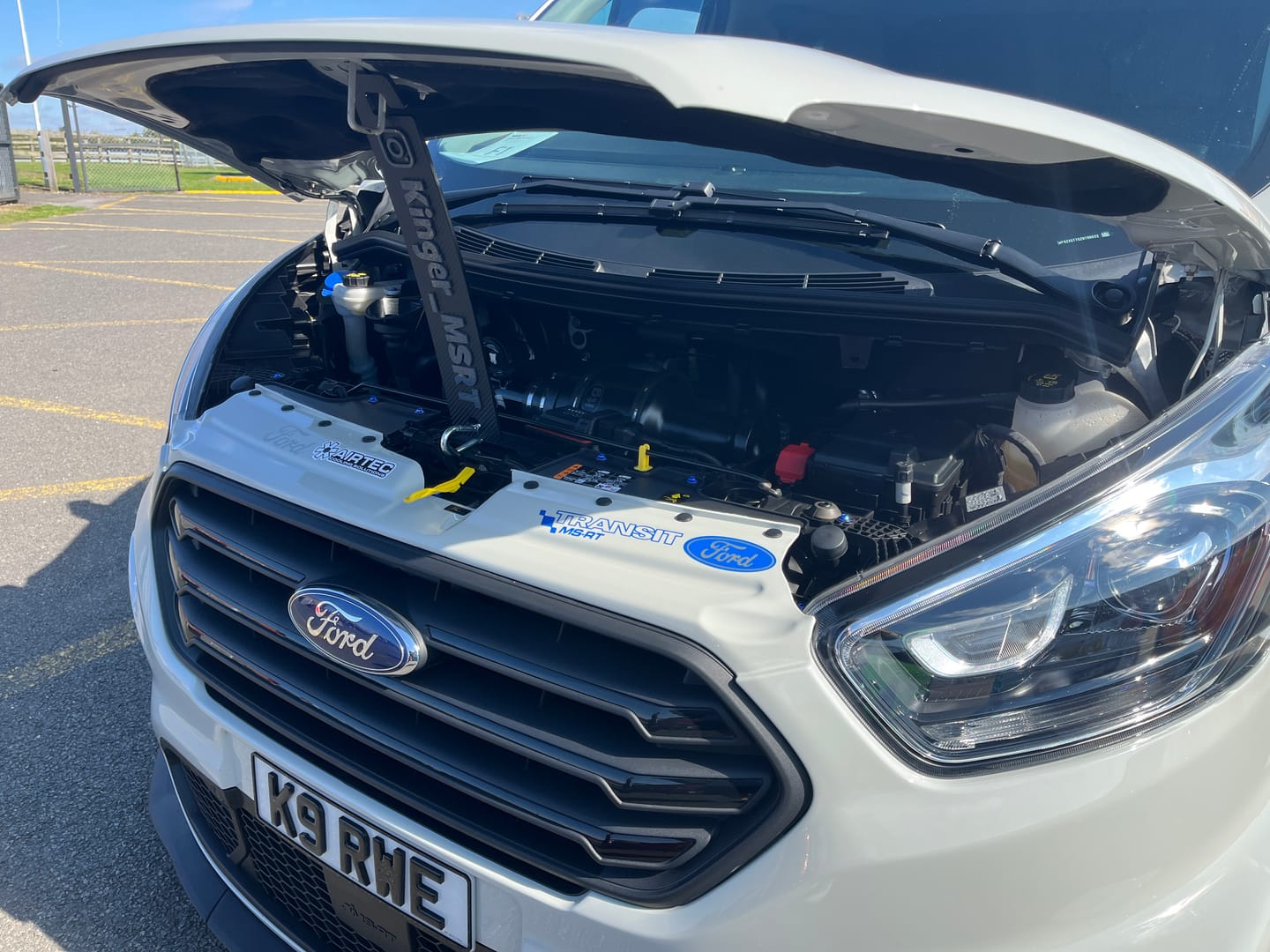Customer photo review of Custom Universal Bonnet Props (4D Acrylic)