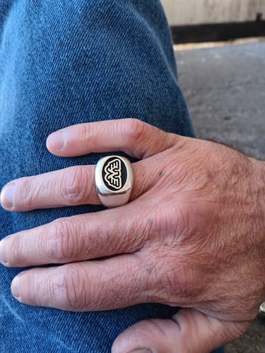 Customer photo review of Waylon Jennings Flying W Ring - Sterling Silver or Bronze