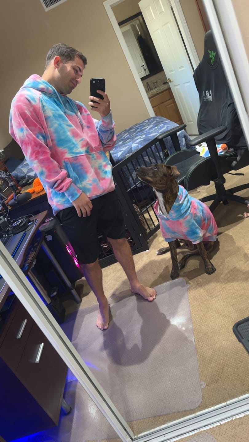 Customer photo review of Velvet Human Hoodie - Snow Cone