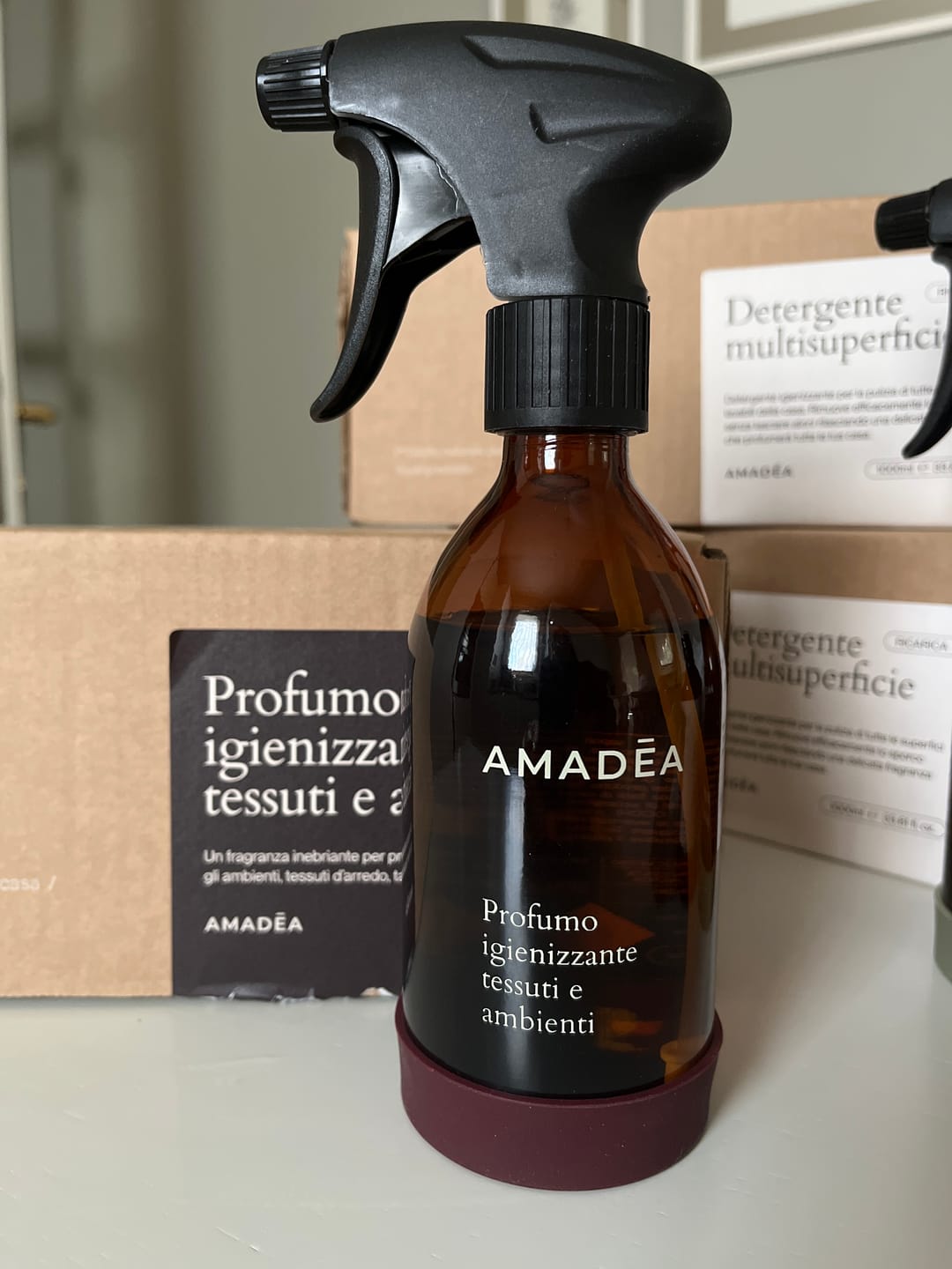 Customer photo review of Profumo igienizzante tessuti e ambienti 300ml