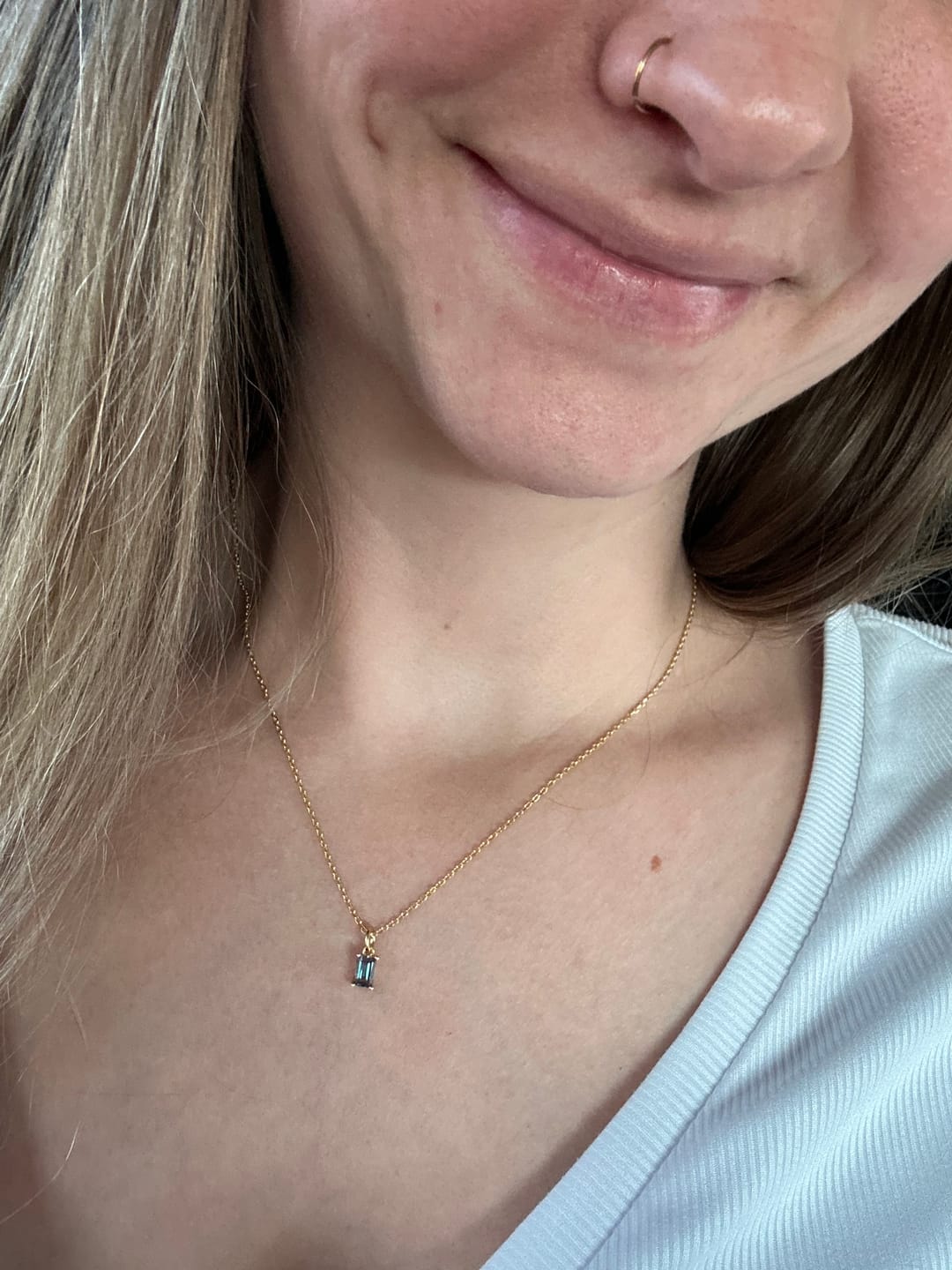 Customer photo review of Alexandrite Necklace