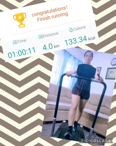 Customer photo review of Champion Treadmill Motorized A4001