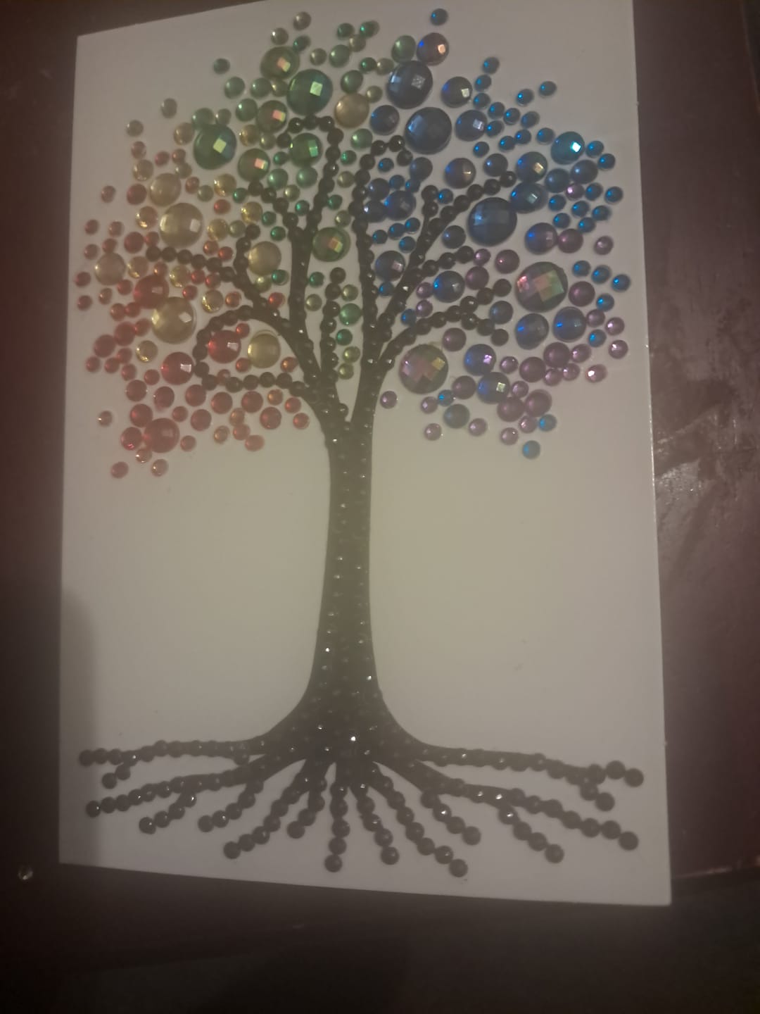 Customer photo review of Rainbow Tree, 10x15cm Crystal Art Card
