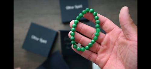 Customer photo review of Green Jade Bracelet